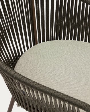 Стул La Forma Yanet 56 x 50 x h79 см, из зелёной верёвки