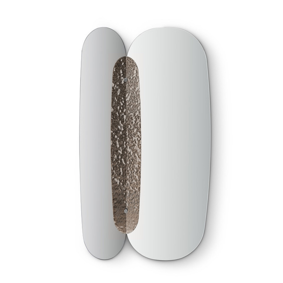 Зеркало Fratelli Barri Bitti 90 x 5 x h160 см, с плавленой стеклянной вставкой цвета tawny