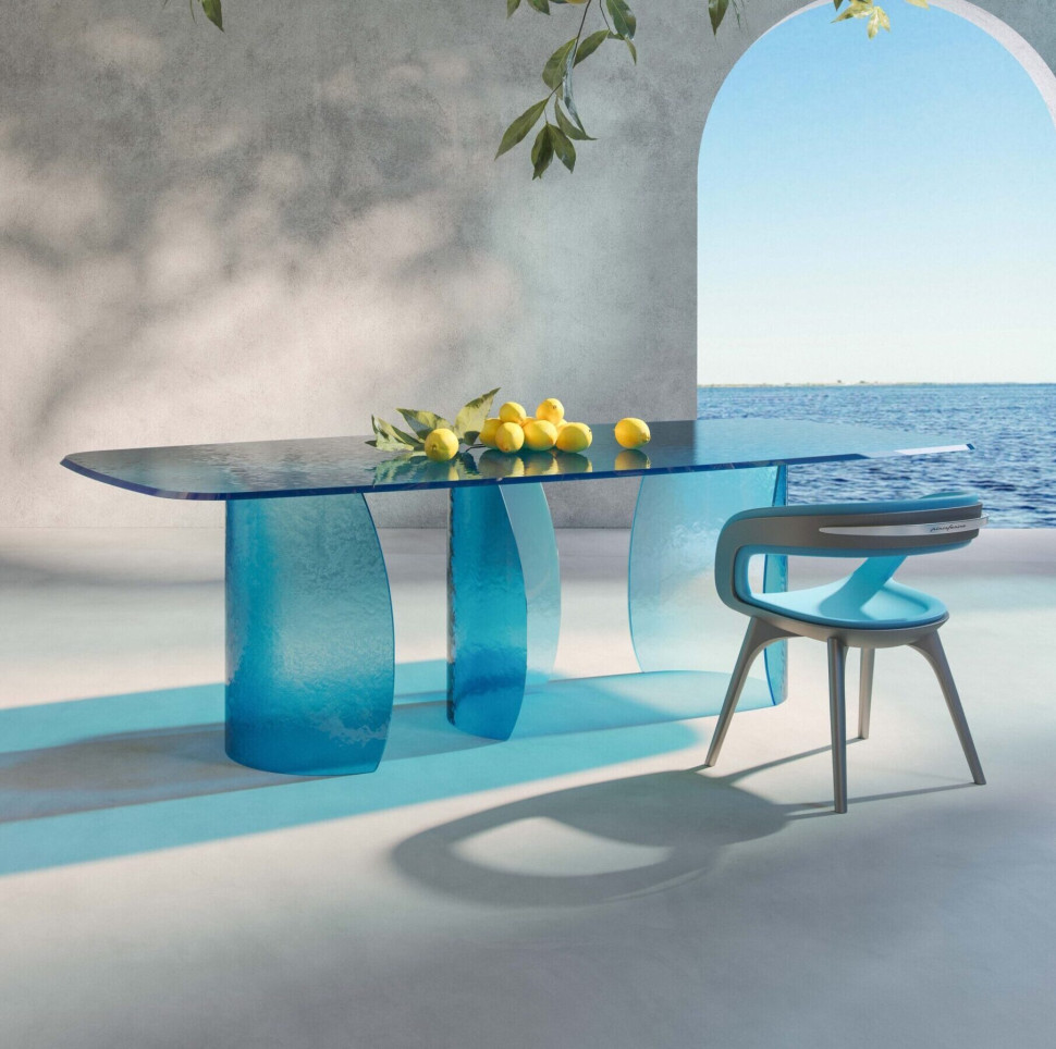 Стол Reflex Petalo 72 Acqua - материал