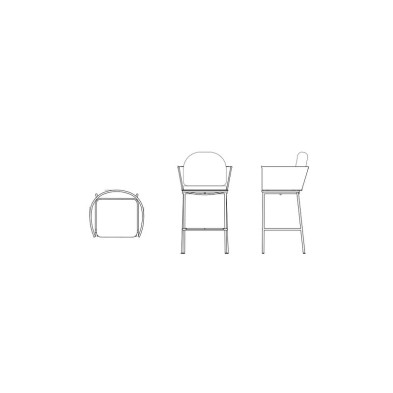 Барный стул Boston Skyline Design Boston 65 x 57 x 104h nc102433