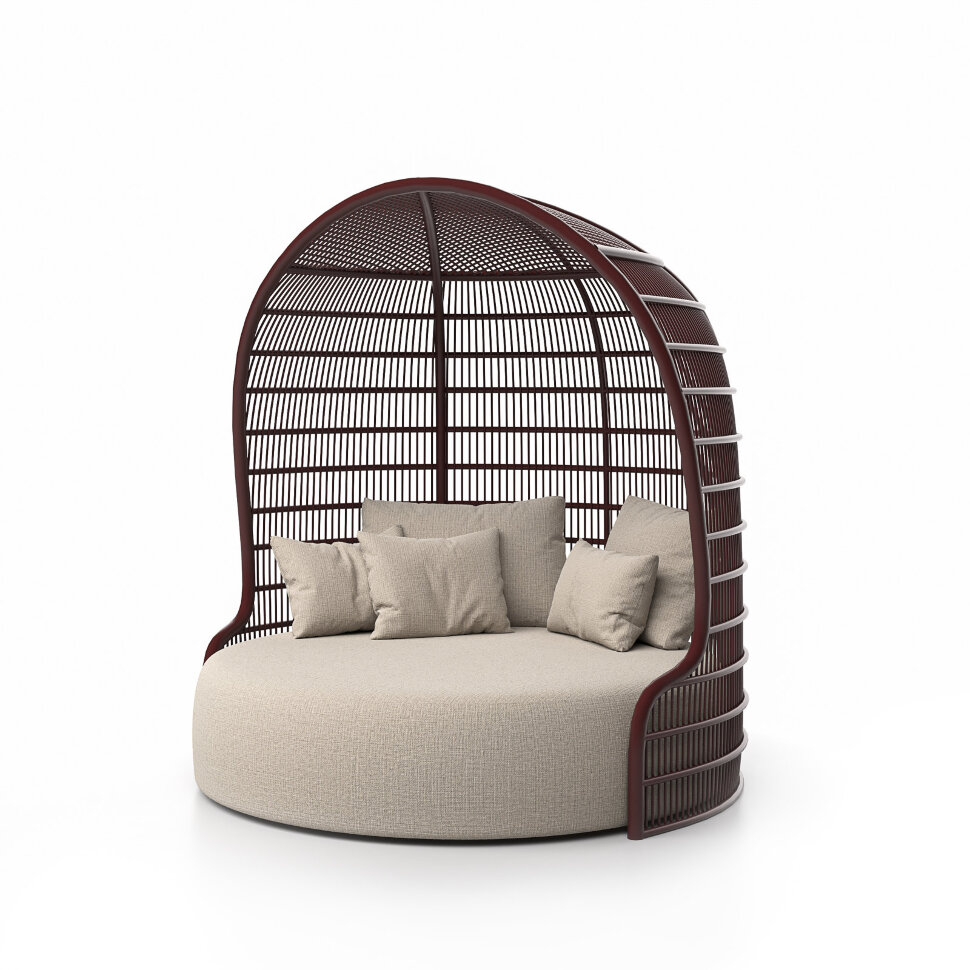 Кровать Skld Studio Serra 170 x 170 x h179,4 см, бургунди