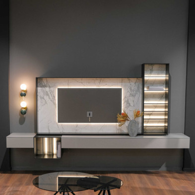 Модульная стенка Caccaro Wallover 300 x 45,5 x 156,6h nc104711