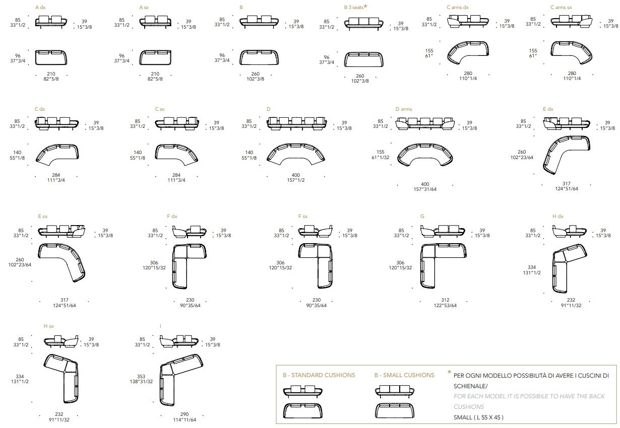 Размеры Диван Reflex Disegno Segno Sofa Размеры Диван Reflex Disegno Segno Sofa