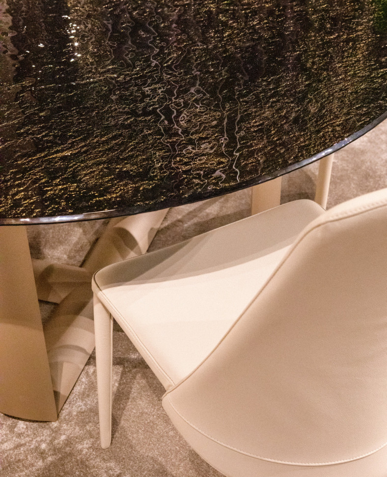 Обеденный стол Cube Tonin Casa Modern News 74h x d140 nc110693 - материал