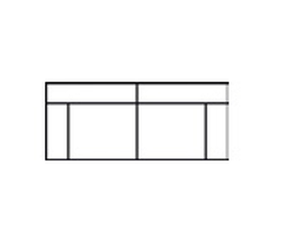 Диван Vogue std Mod Interiors Telas 230 x 94 x 74h nc91657