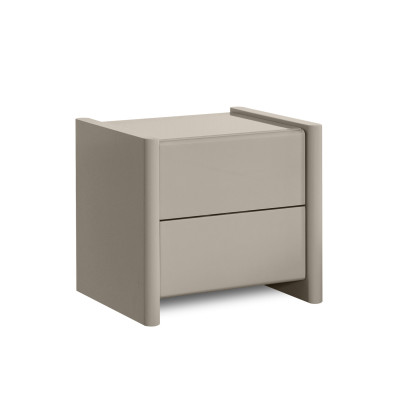 Прикроватная тумбочка Mod Interiors Petra 48 x 42 x h43 см, светло-бежевый глянцевый лак