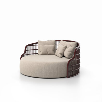 Кровать Skld Studio Serra 170 x 166,8 x h83,6 см, бургунди