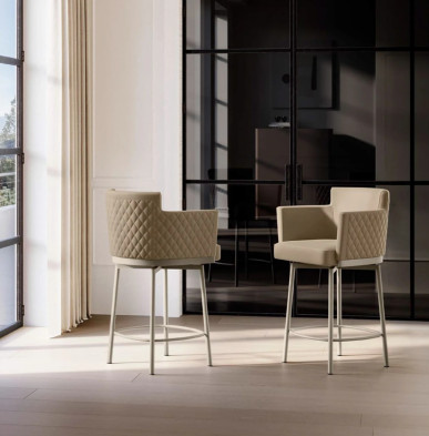 Барный стул Eforma Ely stool diamond 4 gambe metallo
