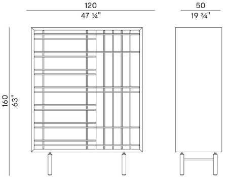 Размеры Буфет Potocco Sen 886/MA