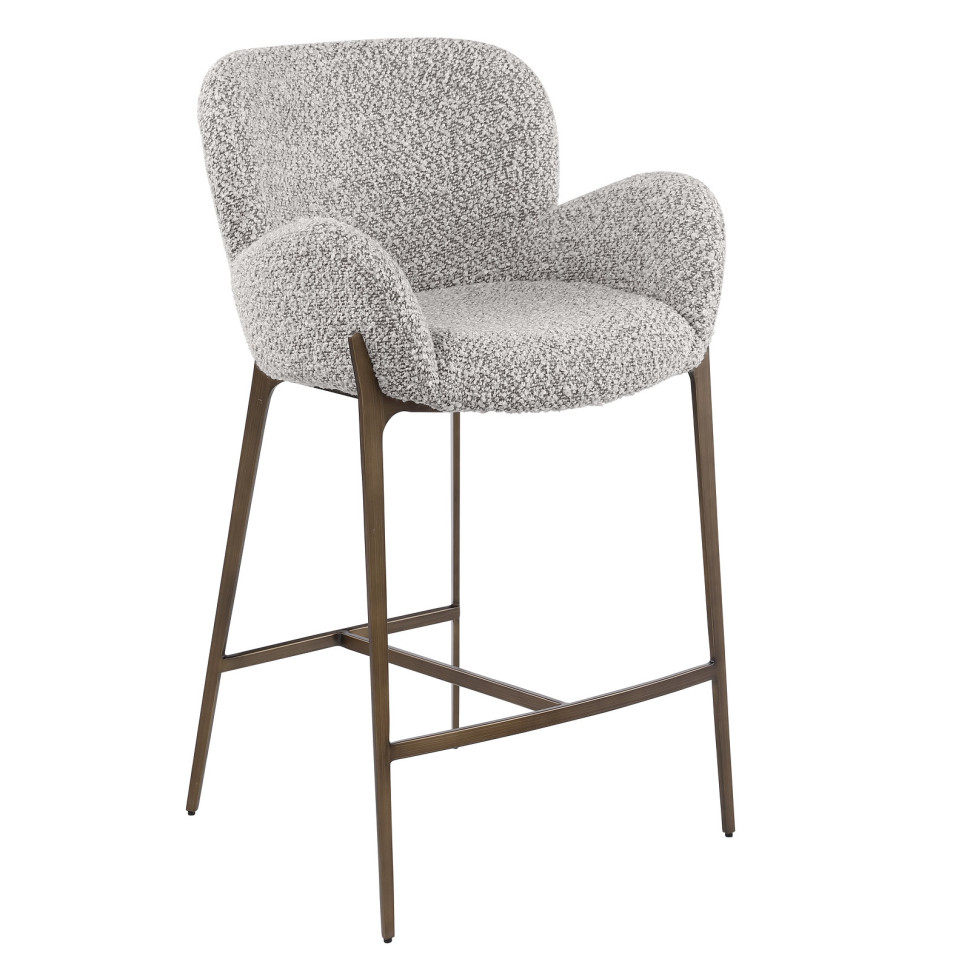 Барный стул Fratelli Barri Noli 52 x 56 x h94 см, букле, матовая бронза