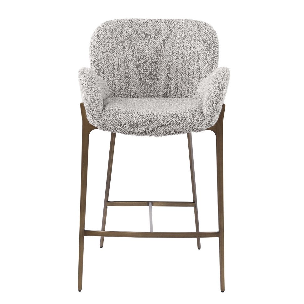 Барный стул Fratelli Barri Noli 52 x 56 x h94 см, букле, матовая бронза - фото товара