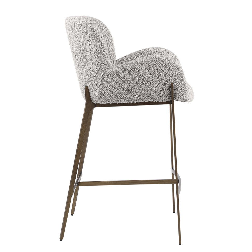 Барный стул Fratelli Barri Noli 52 x 56 x h94 см, букле, матовая бронза - материал
