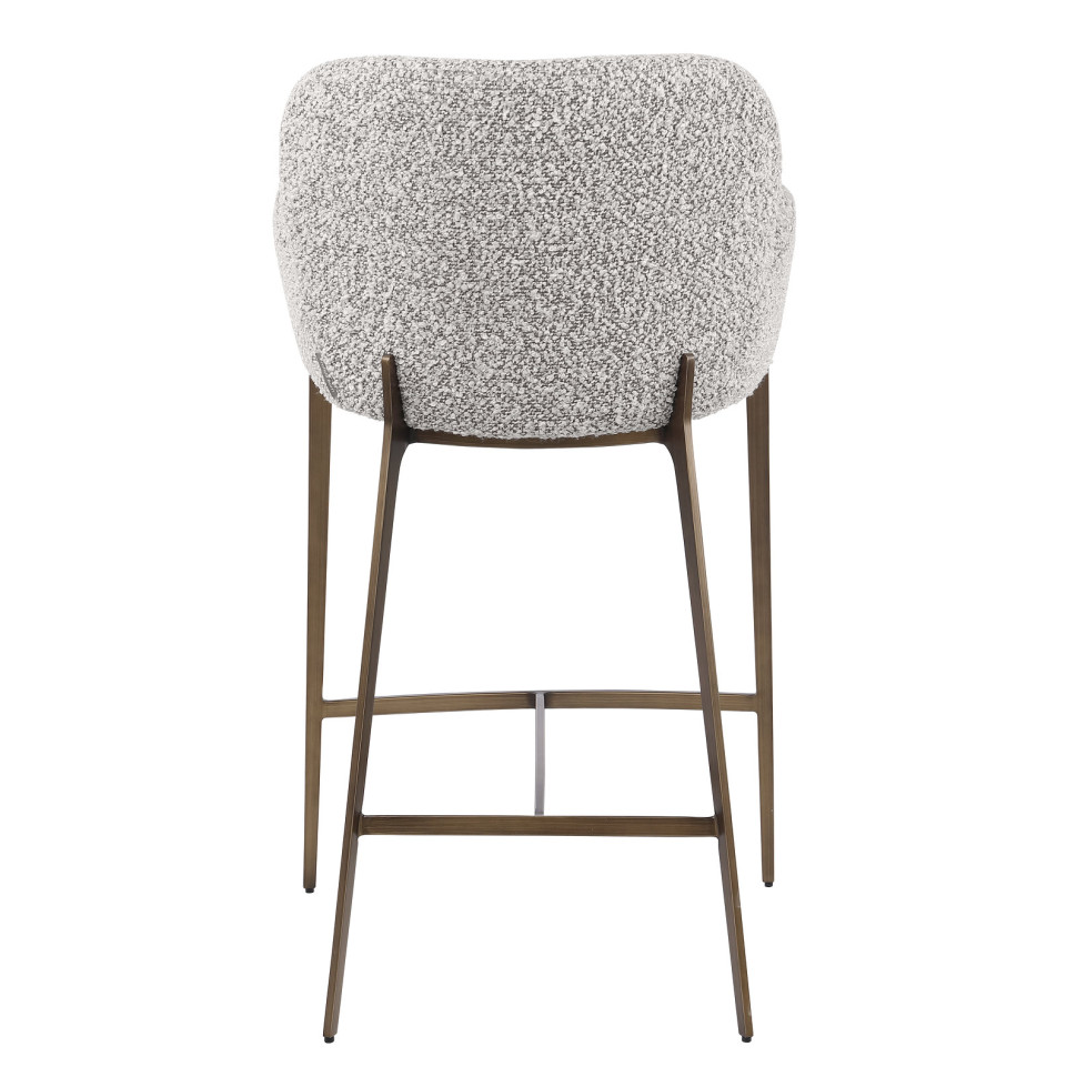 Барный стул Fratelli Barri Noli 52 x 56 x h94 см, букле, матовая бронза - стиль