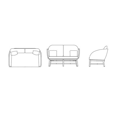Диван Alaska Skyline Design Alaska 150 x 86 x 82h nc102461