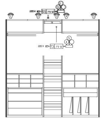 Гардероб Caccaro Freed Home 252,5 x 62,7 x 263,6h nc104714