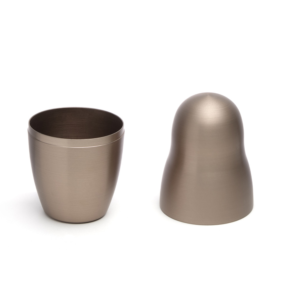 Шейкер KNIndustrie Матрешка, 350 мл, бронзовый, алюминий