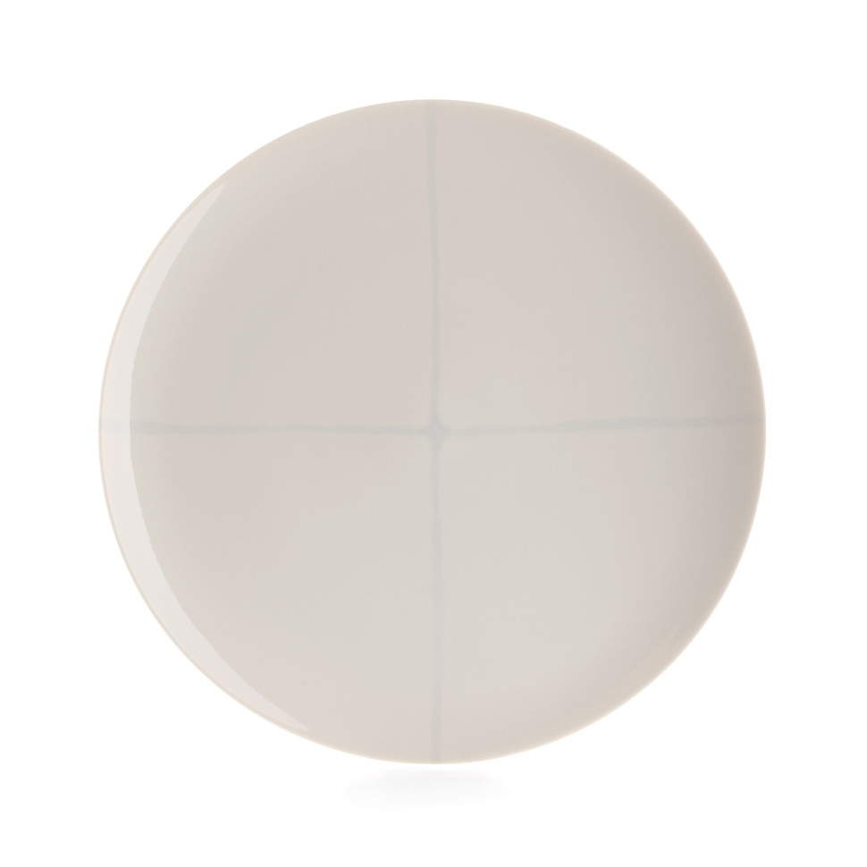 Комплект из 2-х обеденных тарелок Serax SALT ZUMA, диаметр 28 см, белый; серый, фарфор