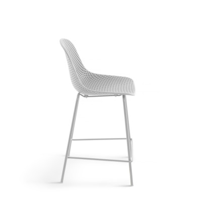 Полубарный стул La Forma Quinby 49 x 49 x h97 см, белый