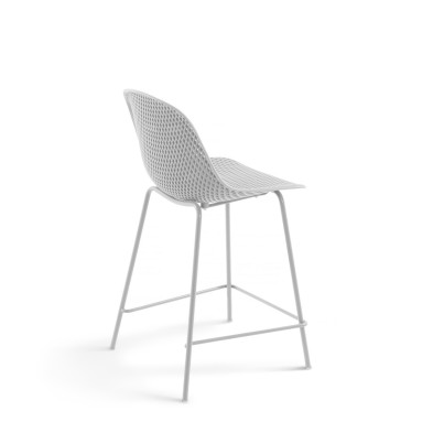 Полубарный стул La Forma Quinby 49 x 49 x h97 см, белый