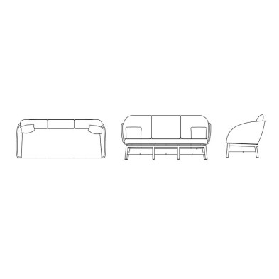 Диван Alaska Skyline Design Alaska 198 x 86 x 82h nc102462