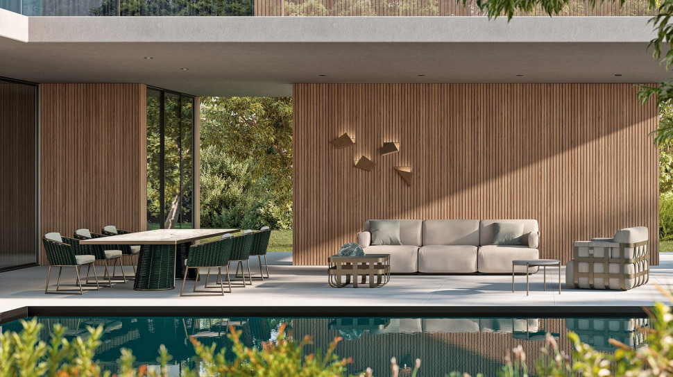 Стол Rugiano Marina Rectangular - материал
