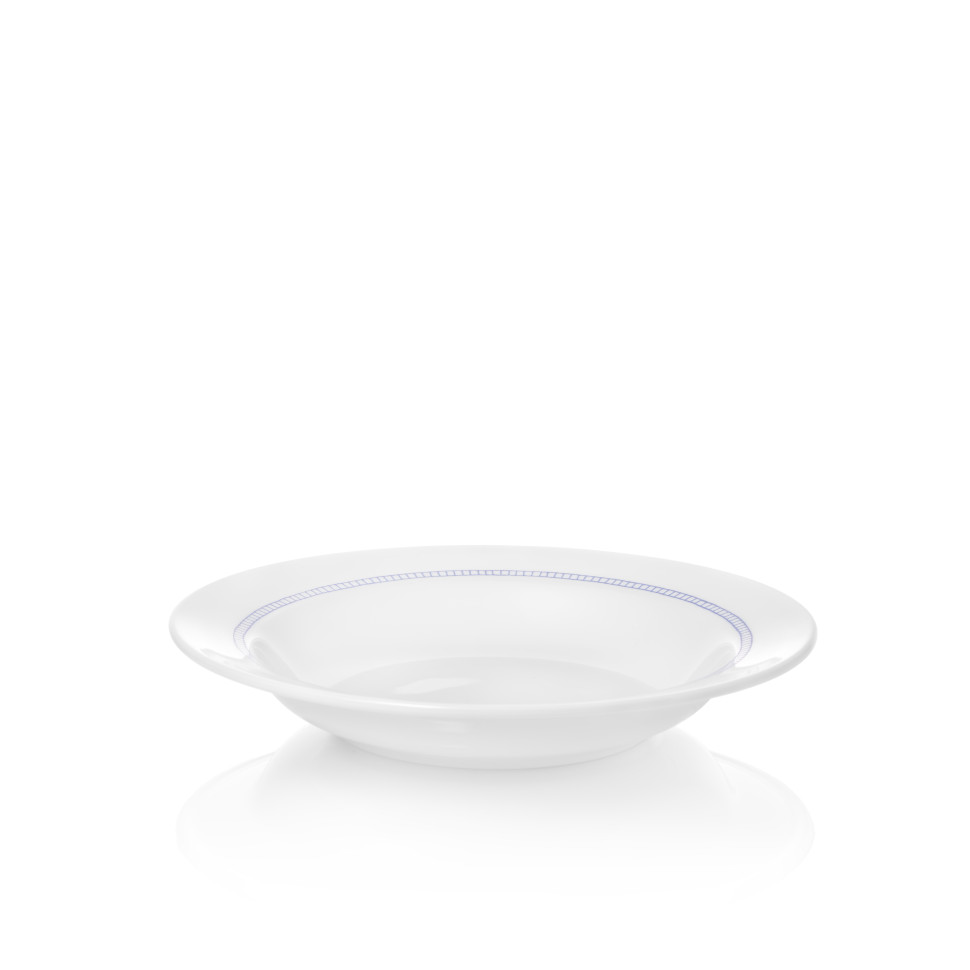 Тарелка суповая с кантом "Решётка" SchonhuberFranchi Shabbychic Collection, диаметр 23 см, белый, фарфор