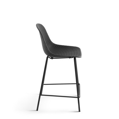 Полубарный стул La Forma Quinby 49 x 49 x h97 см, серый