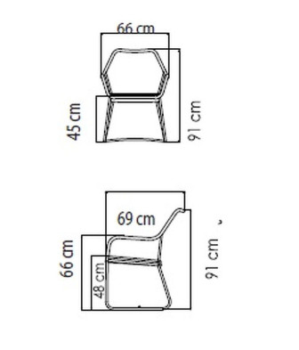 Стул Moma Skyline Design Moma 66 x 69 x 91h nc67710