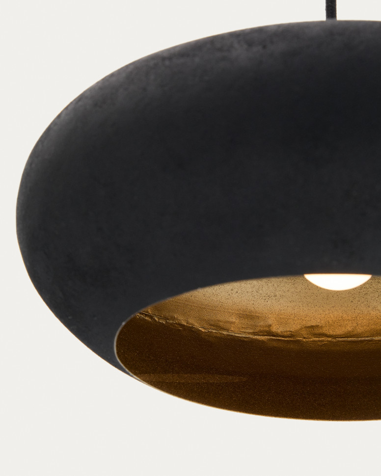 Подвесной светильник La Forma Inda диаметр 30 см, чёрный