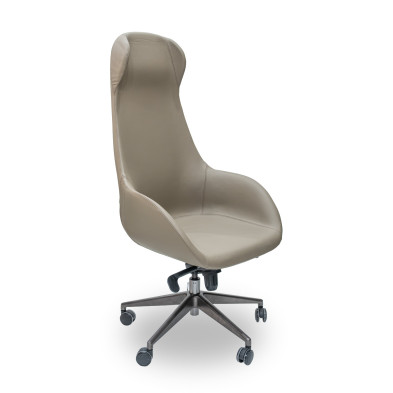 Рабочее кресло Hurtado Tables And Chairs 70 x 78 x h124–136 см, бежевая кожа