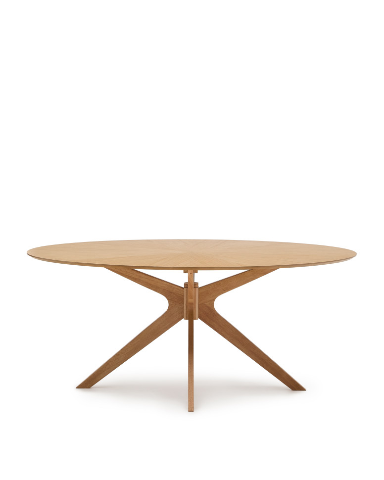 Обеденный стол La Forma Naanim 180 x 110 x h75 см, дубовый шпон