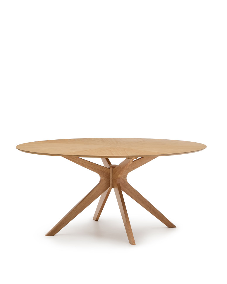 Обеденный стол La Forma Naanim 180 x 110 x h75 см, дубовый шпон