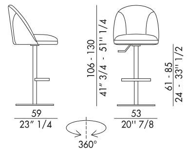 Размеры Барный стул Eforma Minni stool