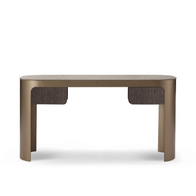 Письменный стол Fratelli Barri Loreto 145 x 45 x h76 см, с керамической столешницей и латунным основанием
