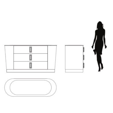 Комод Vivienne Fratelli Barri Vivienne 145 x 50 x 76h nc89770