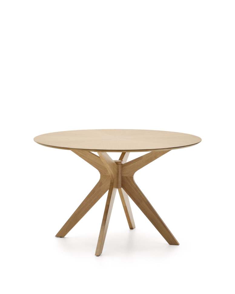 Обеденный стол La Forma Naanim диаметр 120 см, дубовый шпон