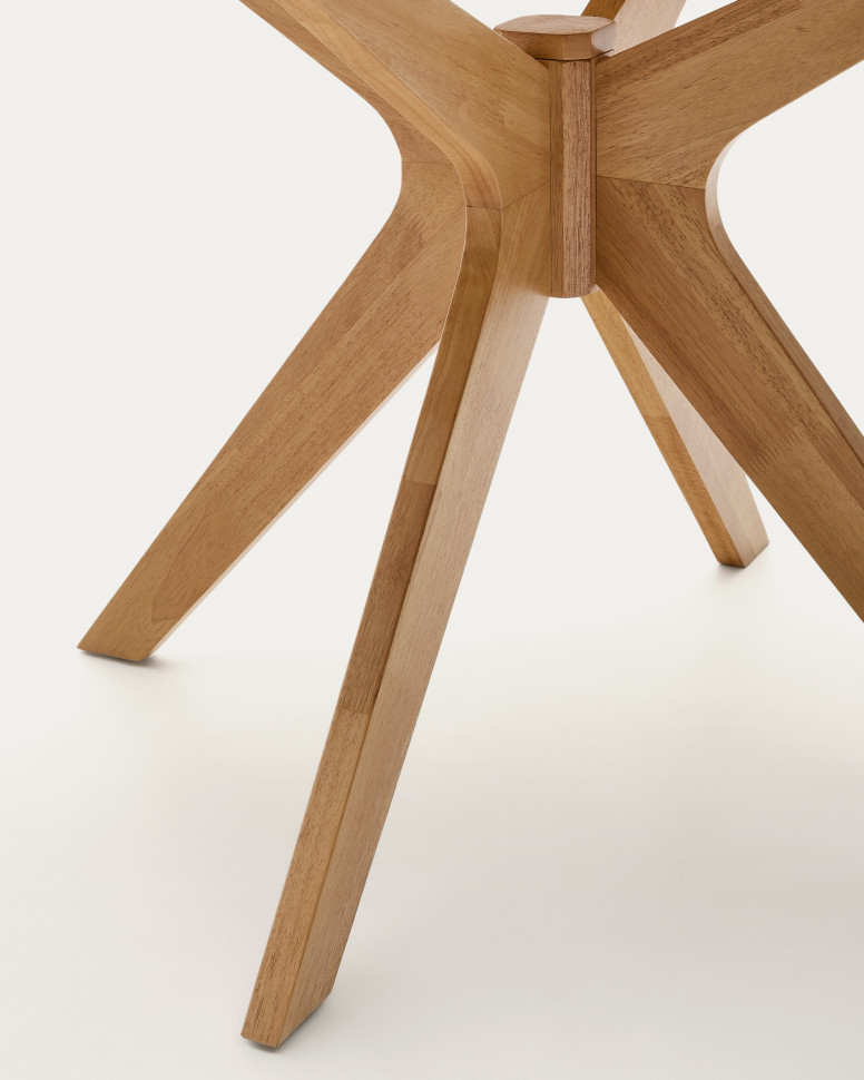 Обеденный стол La Forma Naanim диаметр 120 см, дубовый шпон