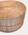 Набор журнальных столиков La Forma Elmima, диаметр 66 см и диаметр 55 см, из натурального ротанга