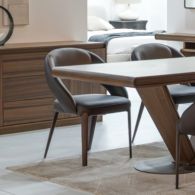 Стул Giorgio Casa Agata 64 x 59 x h86 см, орех и кожа