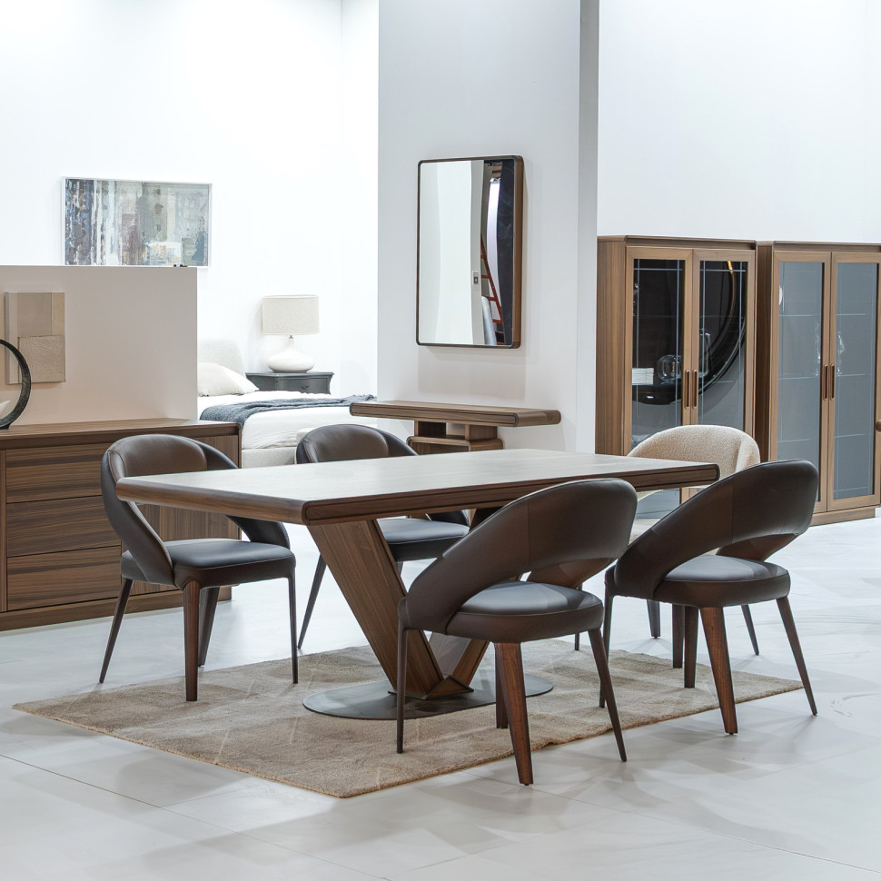 Стул Giorgio Casa Agata 64 x 59 x h86 см, орех и кожа - фото товара