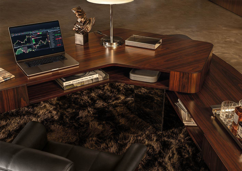 Письменный стол Minotti Diagramma Wood - материал
