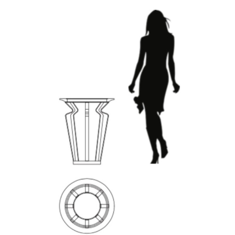 Приставной столик Vivienne Fratelli Barri Vivienne 60h x ø50 nc89805