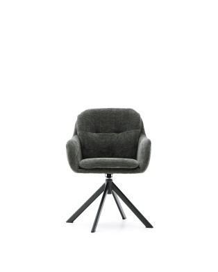 Кресло вращающееся La Forma Lexa 59 x 60 x h84 см, из зелёного шенилла