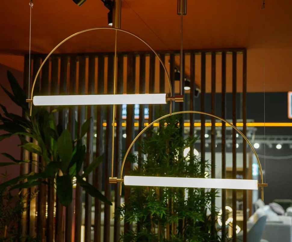 Люстра Aromas Del Campo Arc 100 x h50-200 см, металл и акрил - материал