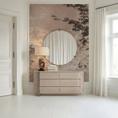 Зеркало Fratelli Barri Lode 110 x 5 x h113,5 см, матовый серо-бежевый лак