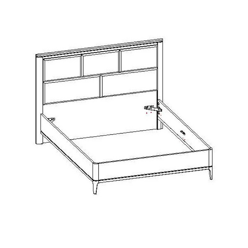Кровать с решёткой Alba Fratelli Barri Alba 198,4 x 212,2 x 125,4h nc107699