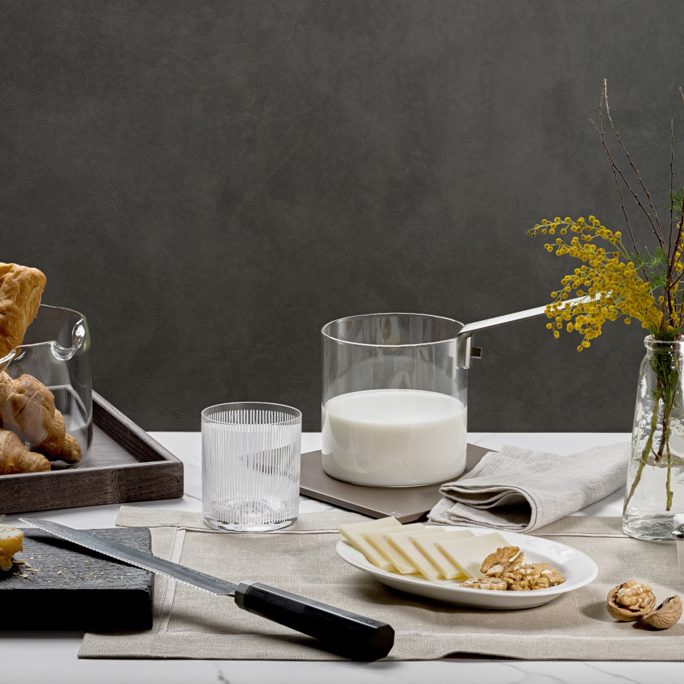 Ковшик с ручками из нержавеющей стали KNIndustrie Beyond Basic, 1 л, стекло/нерж. сталь