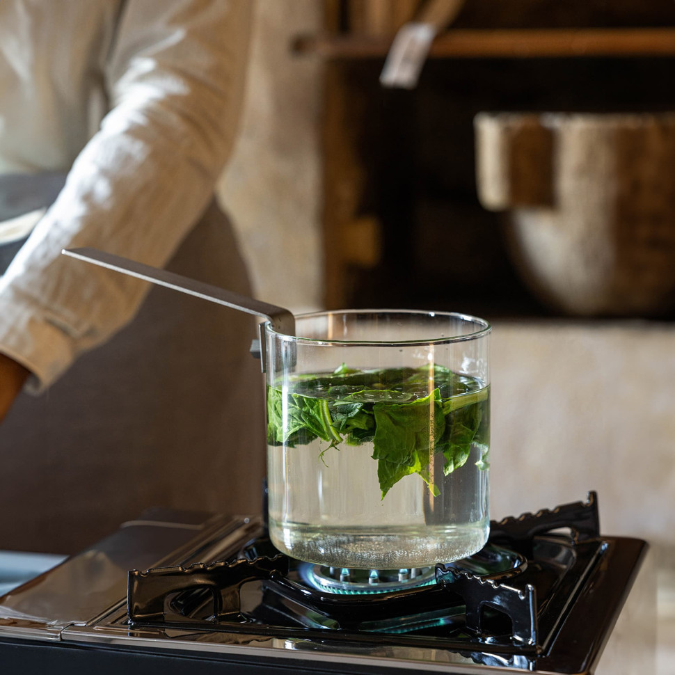 Ковшик с ручками из нержавеющей стали KNIndustrie Beyond Basic, 1 л, стекло/нерж. сталь