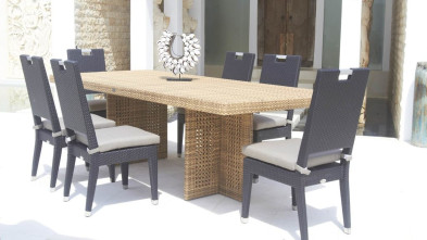Стул с подлокотниками Skyline Design Beverly, коллекция Cuatro-Pacific, из искусственного ротанга