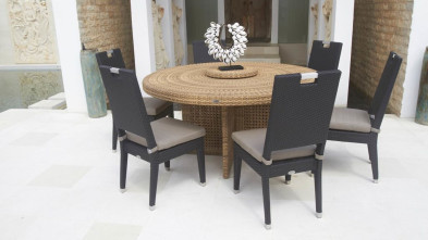 Стул с подлокотниками Skyline Design Beverly, коллекция Cuatro-Pacific, из искусственного ротанга